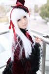 bows cosplay dress k kurokashi kushina_anna red_eyes shawl tiered_skirt top_hat white_hair rating:Safe score:0 user:pixymisa
