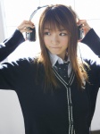 blouse cardigan costume headphones okamoto_rei school_uniform sing_out_i tie rating:Safe score:0 user:nil!