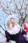 blonde_hair cosplay dress gloves hat noa touhou umbrella yakumo_yukari rating:Safe score:0 user:nil!