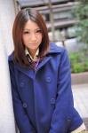 blouse coat dgc_0913 kimura_aoi pleated_skirt school_uniform skirt sweater_vest rating:Safe score:0 user:nil!