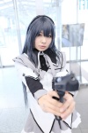 akemi_homura blouse cosplay gun hairband miniskirt nayu puella_magi_madoka_magica skirt rating:Safe score:0 user:pixymisa