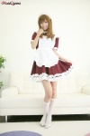 apron dress dress_lift hairband kneehighs maid maid_uniform maya_junko rating:Safe score:0 user:nil!