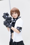 blouse collar cosplay croptop gantz gloves gun kishimoto_kei miniskirt mizusawa_nanaka pleated_skirt skirt rating:Safe score:0 user:pixymisa