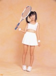 pleated_skirt sakuragi_chikako skirt tank_top tennis_racket tennis_uniform twintails rating:Safe score:0 user:nil!