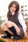 blouse dgc_0079 kneesocks momoko_(ii) pleated_skirt school_uniform skirt tie vest rating:Safe score:0 user:nil!