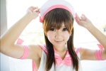 beret campaign_girl cosplay croptop hiromichi k-stadium race_queen sailor_uniform school_uniform rating:Safe score:0 user:nil!