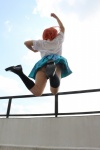 blouse cosplay higurashi_ran kneesocks love_live!_school_idol_project m_vol.1 nishikino_maki panties pleated_skirt red_hair school_uniform skirt thong rating:Safe score:2 user:nil!