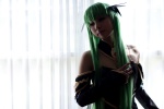 cc code_geass cosplay detached_sleeves dress green_hair kanda_midori wings rating:Safe score:0 user:xkaras