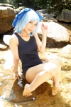 blue_hair cirno cosplay hairbow lenfried one-piece_swimsuit school_swimsuit swimsuit touhou wet wings rating:Safe score:0 user:nil!
