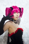 choker corset cosplay dress elbow_gloves gloves hair_ribbons inuichi_garon kasane_teto pink_hair strapless twintails utau vocaloid rating:Safe score:2 user:pixymisa
