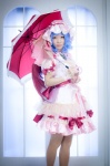 blue_hair cosplay dress hat maropapi remilia_scarlet touhou touhou_ningyou_fuminori_shirizu_2 umbrella wings rating:Safe score:1 user:nil!