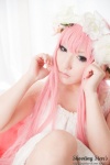 cosplay dress hairband megurine_luka pink_hair saku twintails vocaloid world_is_mine_(vocaloid) rating:Safe score:1 user:nil!