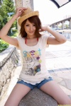 bikini_top denim dgc_0890 shorts straw_hat swimsuit tshirt tsubasa_amami rating:Safe score:1 user:nil!