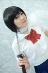 bandages bowtie cosplay katana kukku original pleated_skirt sailor_uniform school_uniform skirt sword rating:Safe score:0 user:nil!