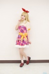 aikatsu! blonde_hair cosplay dress hairbow hoshimiya_ichigo paco socks rating:Safe score:0 user:nil!