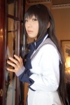 akemi_homura blouse cosplay hairband hanamura_misaki puella_magi_madoka_magica rating:Safe score:0 user:nil!