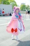 amatsuka_miyu cosplay hat nightgown pantyhose patchouli_knowledge purple_hair touhou rating:Safe score:1 user:nil!