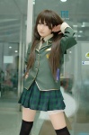 blazer blouse boku_wa_tomodachi_ga_sukunai cosplay hiokichi mikazuki_yozora pleated_skirt school_uniform skirt thighhighs zettai_ryouiki rating:Safe score:4 user:nil!
