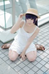 asae_ayato cosplay dress gokou_ruri ore_no_imouto_ga_konna_ni_kawaii_wake_ga_nai purple_eyes purple_hair straw_hat rating:Safe score:2 user:nil!