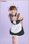 apron dress fishnet_stockings hairband maid maid_uniform momohara_mina thighhighs rating:Safe score:2 user:nil!