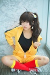 ahoge araragi_karen bakemonogatari cosplay kneesocks magukonisi nisemonogatari shorts side_ponytail tank_top track_jacket rating:Safe score:0 user:nil!