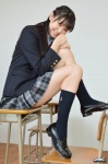 4k-star_116 arai_tsukasa blazer blouse kneesocks pleated_skirt school_uniform skirt tie rating:Safe score:1 user:nil!