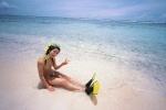 beach bikini cleavage fins ocean snorkel swimsuit tani_momoko vjy_no_85 wet rating:Safe score:0 user:nil!