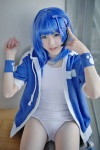 blue_hair cosplay hoodie one-piece_swimsuit pantyhose sheer_legwear swimsuit tagme_character tagme_series utateika-na rating:Safe score:2 user:nil!