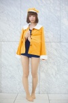 bakemonogatari cosplay hat hiiragi_haruka jacket pantyhose sengoku_nadeko sheer_legwear swimsuit rating:Safe score:3 user:pixymisa