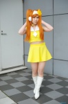 boots cosplay dia_(shugo_chara!) hairband hair_clips headset kureha_marie miniskirt orange_hair shugo_chara! skirt sleeveless_blouse twintails rating:Safe score:0 user:nil!