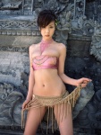 bandeau bikini_bottom choker cleavage hoshino_aki sarong swimsuit rating:Safe score:1 user:nil!