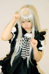 ahoge apron blouse cosplay enako haiyore!_nyaruko-san miniskirt nyaruko skirt white_hair rating:Safe score:0 user:pixymisa