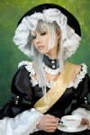 cosplay dress hat kim_tai_sik silver_hair tasha umineko_no_naku_koro_ni virgilia rating:Safe score:3 user:DarkSSA