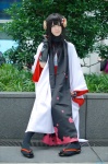 cosplay gauntlets horns inu_boku_secret_service kimono scarf shirakiin_ririchiyo thighhighs yuuki_(iii) rating:Safe score:0 user:nil!