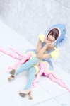 blue_legwear cosplay dress fish_costume microphone miyamoto_saki osomatsu-kun osomatsu-san thighhighs yowai_totoko zettai_ryouiki rating:Questionable score:0 user:nil!