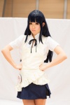 apron blouse blue_hair cosplay kurasaka_kururu ribbon_tie skirt working!! yamada_aoi rating:Safe score:1 user:pixymisa