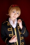 blonde_hair cosplay eyemask gintama katou_mari okita_sougo uniform rating:Safe score:1 user:nil!