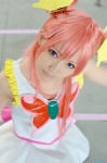 cosplay cure_dream detached_sleeves hair_clips miniskirt pink_hair pretty_cure sena_akira skirt tank_top twintails yes!_precure_5 yumehara_nozomi rating:Safe score:0 user:nil!