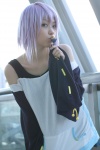 cosplay kaieda_kae lollipop purple_hair rosario+vampire shirayuki_mizore tank_top rating:Safe score:0 user:nil!