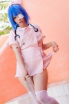 akane_ruka blue_hair cosplay eyepatch ikkitousen kneesocks nurse nurse_cap nurse_uniform ryomou_shimei stethoscope rating:Safe score:2 user:pixymisa