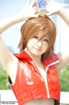 cosplay croptop default_costume makise_anji meiko vest vocaloid rating:Safe score:0 user:nil!