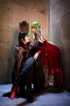 blazer boots cape cc code_geass cosplay crossplay gloves gown green_hair laces lelouch_lamperouge mask miho momose_riyu trousers rating:Safe score:0 user:nil!
