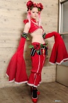 cosplay flowerhead kawasaki_ai king_of_fighters pink_hair qipao sarashi xiao_lon rating:Safe score:2 user:nil!
