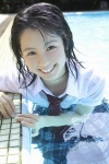 blouse koike_rina pleated_skirt pool school_uniform skirt tie wet ys_web_352 rating:Safe score:0 user:nil!