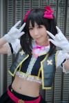 cosplay croptop gloves hairbows love_live!_school_idol_project miniskirt shaa skirt twintails vest yazawa_niko rating:Safe score:1 user:pixymisa