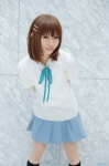 blouse cosplay hair_clips hirasawa_yui kneesocks k-on! pleated_skirt rinami skirt sweater_vest rating:Safe score:0 user:nil!