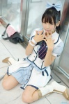 akb48 blouse boots cosplay costume hairbow himemiya_mahore miniskirt ponytail skirt watanabe_mayu_(cosplay) rating:Safe score:4 user:nil!