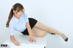blouse kawase_ami miniskirt pantyhose ponytail rq-star_856 sheer_legwear skirt rating:Safe score:0 user:nil!