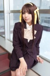 blazer blouse cosplay hairband hair_ribbons pleated_skirt school_uniform skirt suzumiya_haruhi suzumiya_haruhi_no_yuuutsu yuzunyan rating:Safe score:0 user:nil!