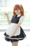 apron cosplay dress hairband hiyori maid maid_uniform original red_hair rating:Safe score:0 user:nil!